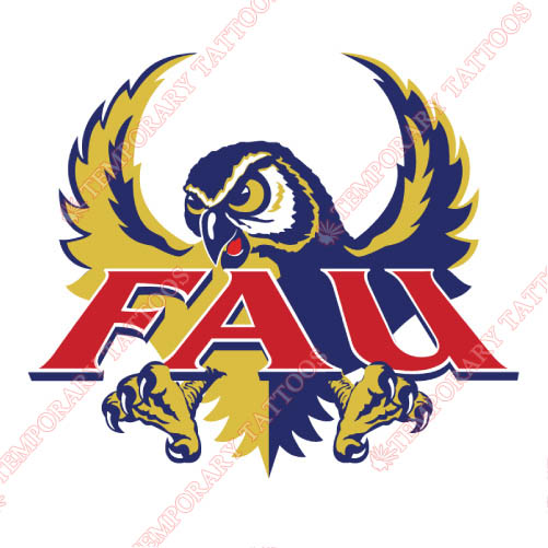 Florida Atlantic Owls Customize Temporary Tattoos Stickers NO.4378